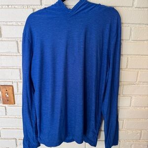 Blue Long Sleeve thin Hoodie